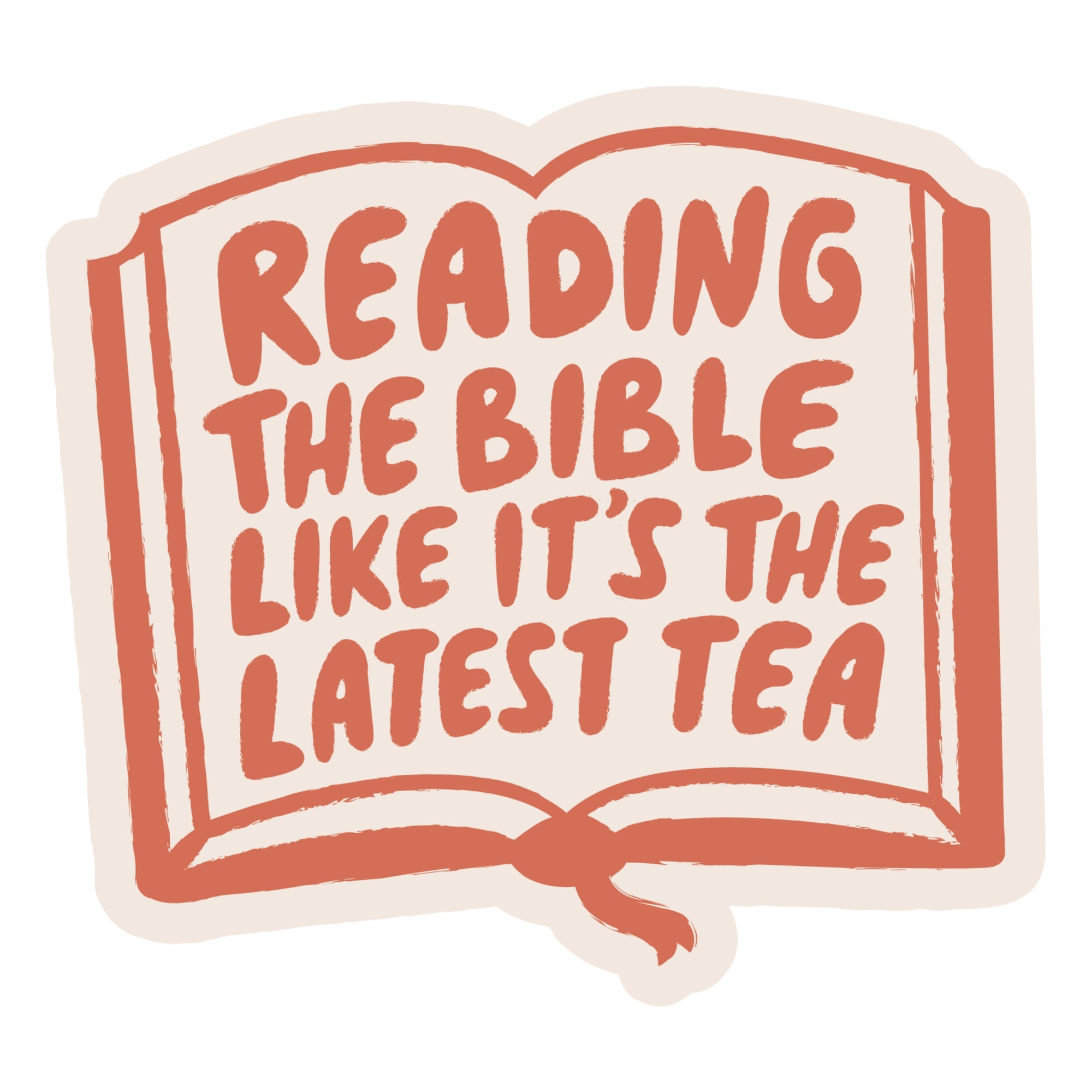 Reading the Bible Sticker